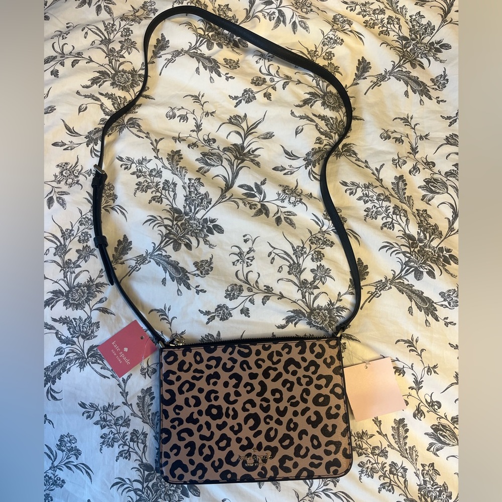 Kate Spade Darcy Leopard Crossbody Animal Print NWT